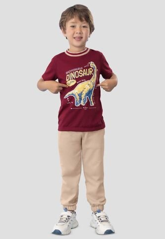 Conjunto Infantil Masculino Merlot-Latte Mp 113079 MP