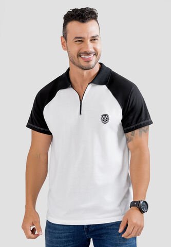 Polo Hombre Blanco Mp 104555 MP