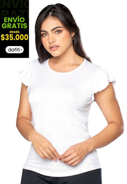 Camiseta Mujer Blanco Fi 7334