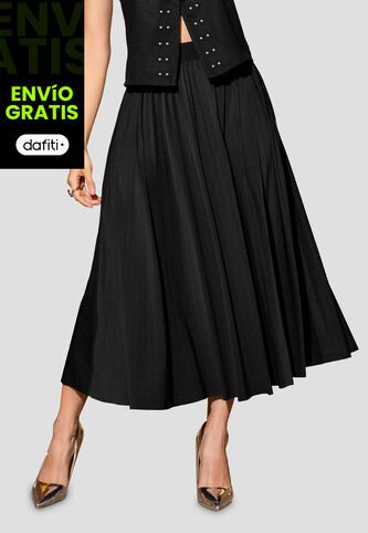 Falda Larga Mujer Negro Mp 112631 MP