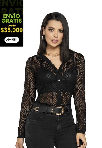 Camisa Mujer Negro Mp 4500 MP