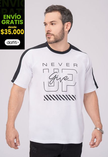 Camiseta Hombre Blanco Mp 103223