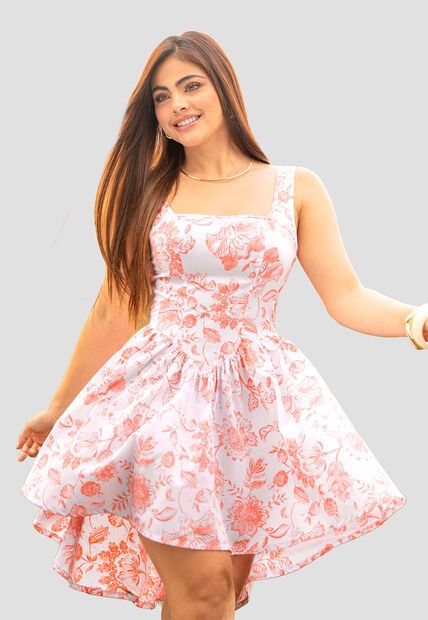 Vestido Corto Mujer Estampado Mp 113969
