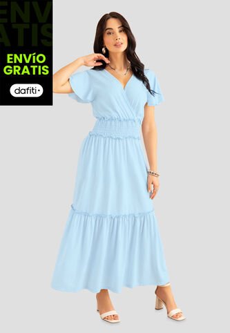 Vestido Mujer Azul Baby Mp 112659 MP