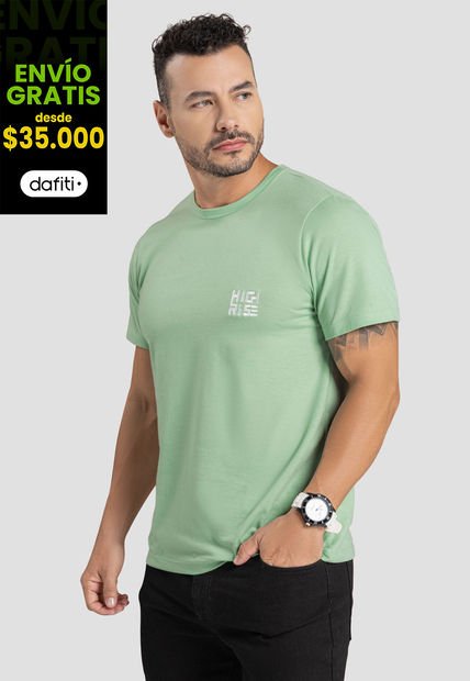 Camiseta Hombre Pistacho Mp 101746