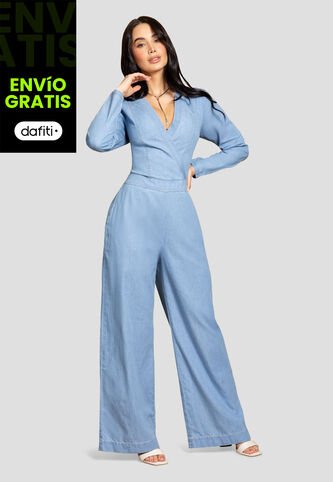 Enterizo Largo Mujer Azul Claro Mp 112684 MP