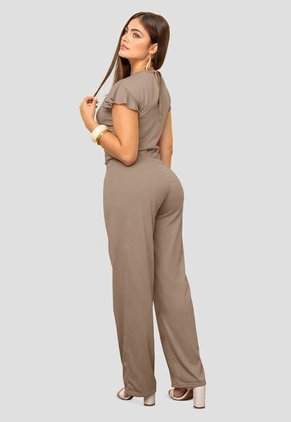 Enterizo Largo Mujer Café Pardo Mp 5812