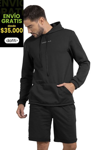 Bermuda Hombre Negro Mp 78571