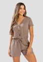Enterizo Corto Mujer Café Pardo Mp 111079 de MP