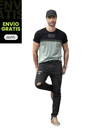 Jean Hombre Negro Mp 78119 MP