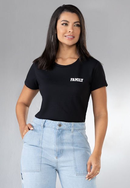 Camiseta Mujer Negro Mp 100780