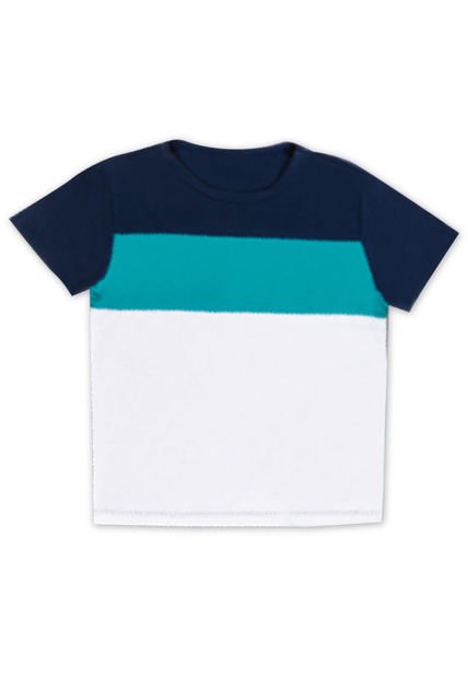 Camiseta Infantil Masculino Azul Mp 7828