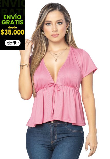 Blusa Mujer Rosa Mp 3478