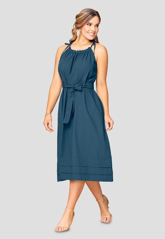 Vestido Largo Mujer Azul Profundo Mp 110133 MP
