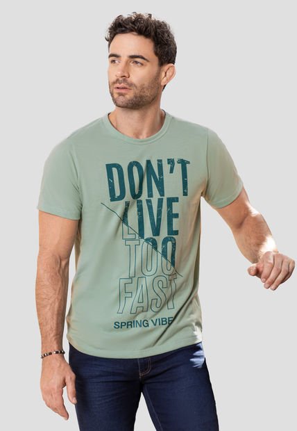 Camiseta Hombre Verde Oliva Mp 102568