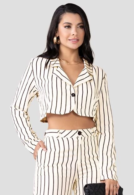 Blazer Mujer Blanco Mp 100294