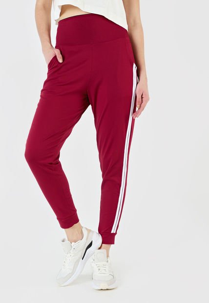 Pantalón Sudadera Vino Tinto-Blanco MP