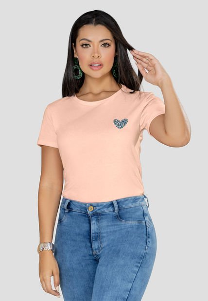 Camiseta Mujer Palo De Rosa Mp 100749