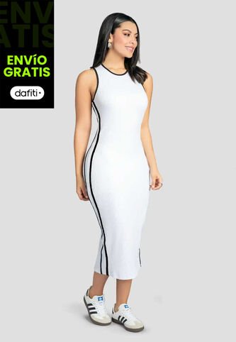 Vestido Largo Mujer Blanco Mp 111776 MP