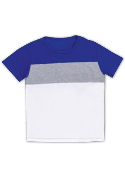 Camiseta Infantil Masculino Azul Mp 7828