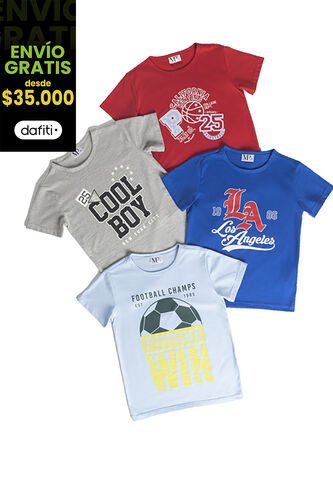 Camiseta Infantil Azul Claro Mp 2856 MP