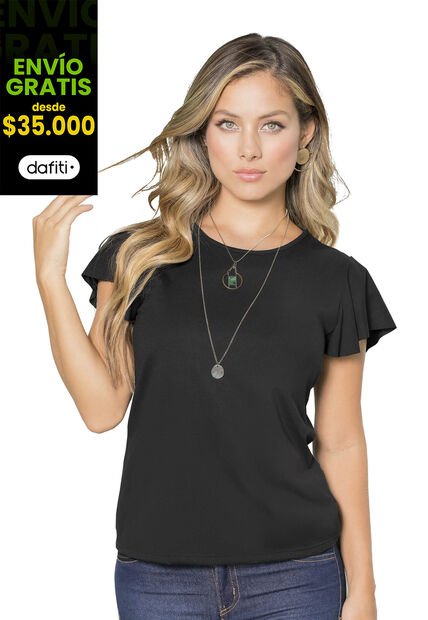 Blusa Mujer Negro Mp 68386