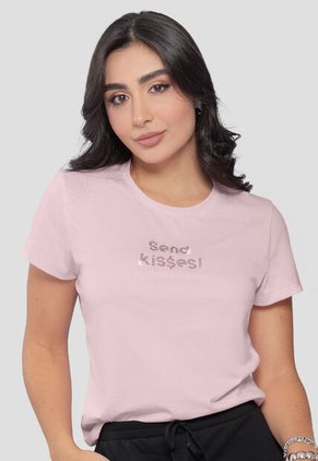 Camiseta Mujer Rosa Mp 110787