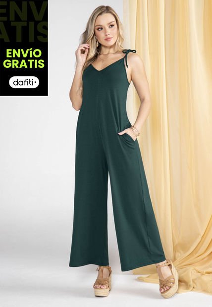 Enterizo Largo Mujer Verde Botella Mp 7230