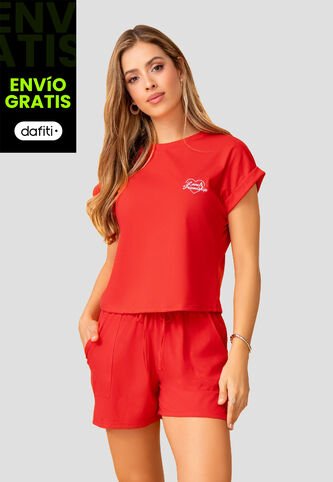 Conjunto Mujer Rojo Mp 112053 MP