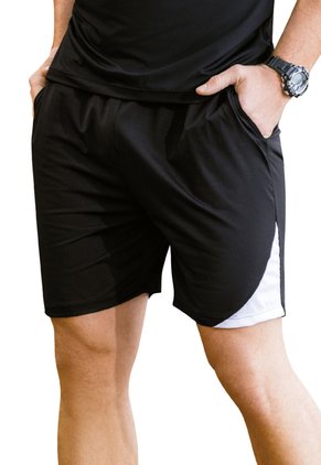 Bermuda Hombre Negro Mp 6877