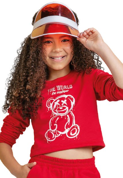 Buzo Niñas Infantil Rojo Mp 9928