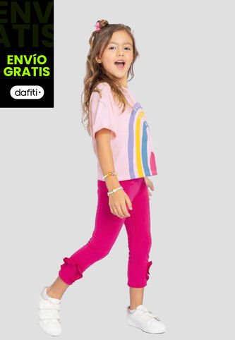 Conjunto Infantil Femenino Rosa-Magenta Vivo Mp 111106 MP