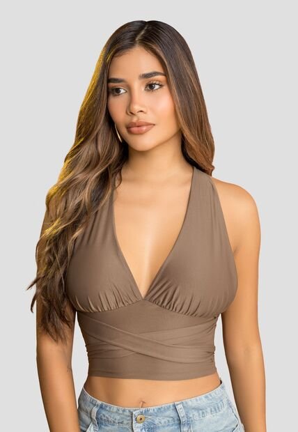 Blusa Mujer Chocolate Mp 114027