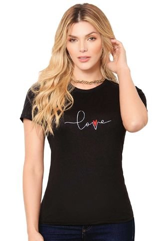 Camiseta Mujer Negro Mp 89583 MP