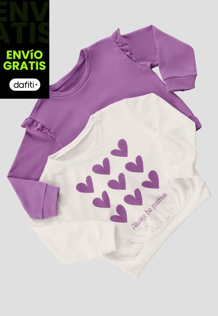Buzo Paq X2 Infantil Femenino Multicolor Mp 100511