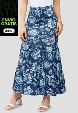 Falda Larga Mujer Estampado Mp 111074 MP
