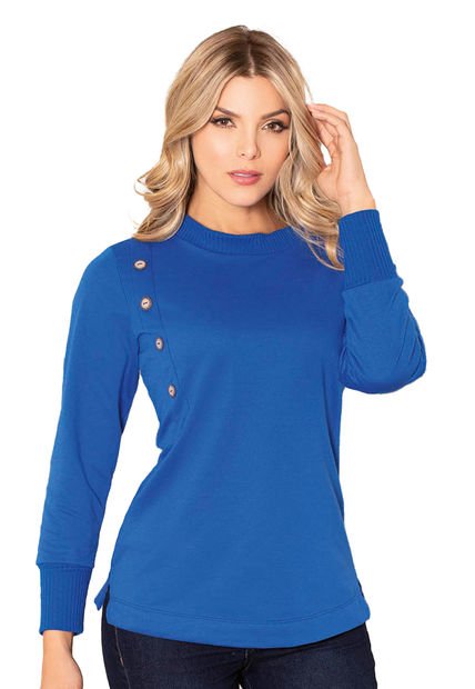 Buzo Mujer Azul Mp 87544