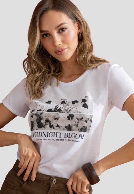 Camiseta Mujer Blanco Mp 114655