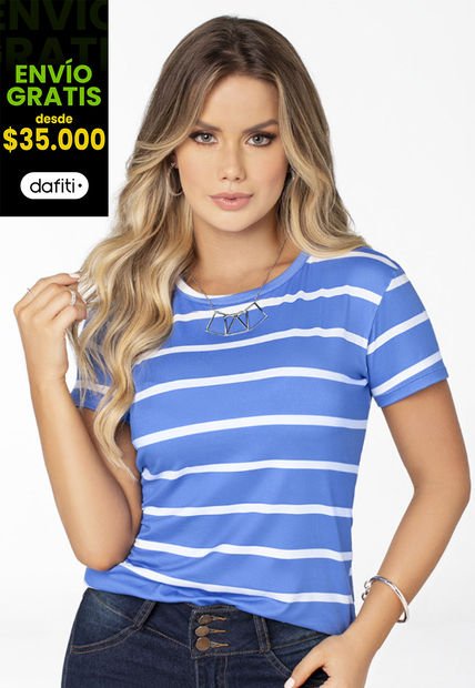 Camiseta Mujer Multicolor Mp 6117