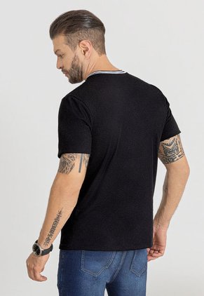 Camiseta Hombre Negro Mp 104405