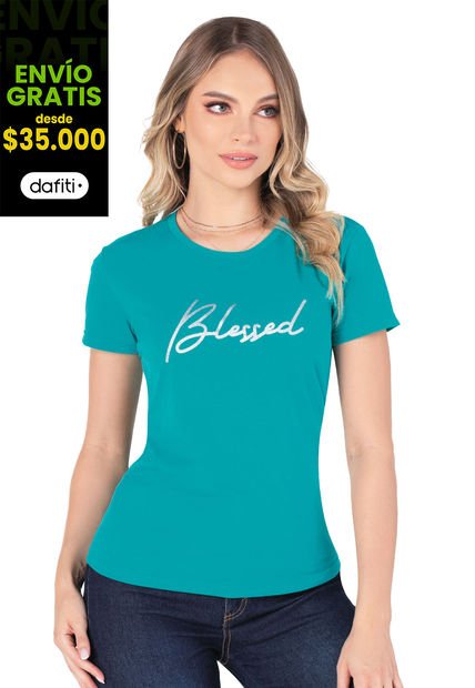 Camiseta Mujer Verde Mp 5938