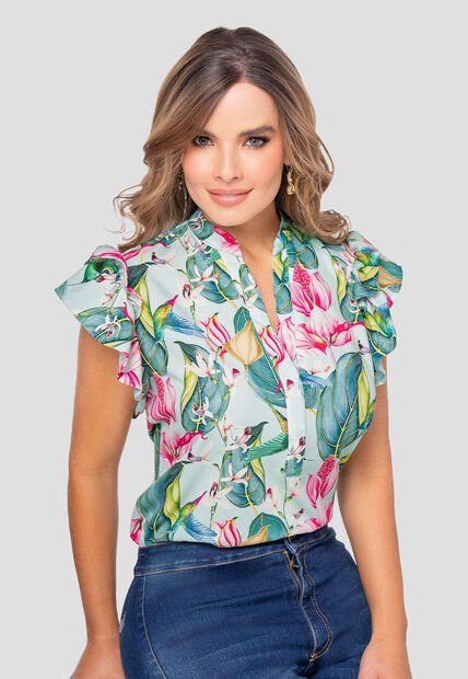 Blusa Mujer Estampado Mp 110136