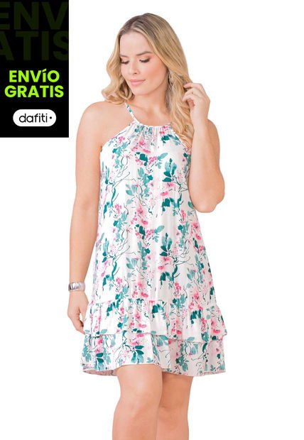 Vestido Corto Mujer Multicolor Mp 172