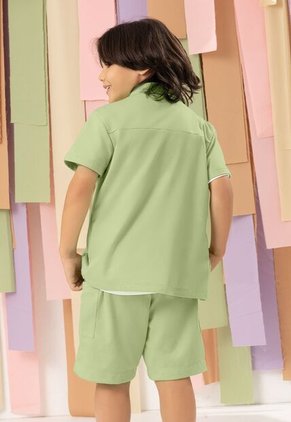 Conjunto Infantil Femenino Verde Matcha Mp 108188