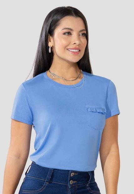 Camiseta Mujer Azul Mp 100209