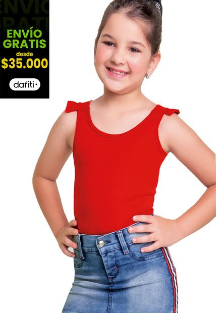 Body Infantil Mujer Rojo Marketing  Personal