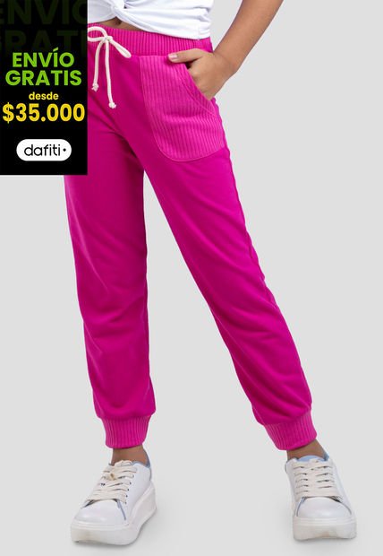 Jogger Infantil Femenino Fucsia Mp 33640