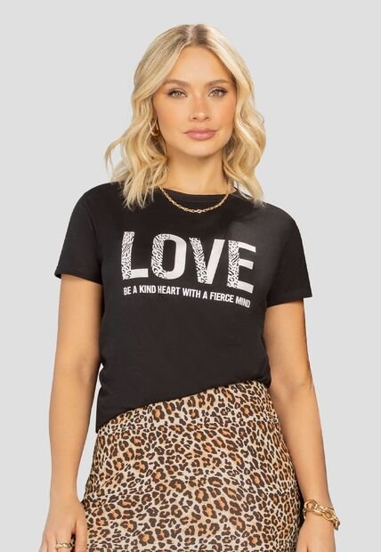 Camiseta Mujer Negro Mp 106953