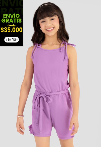 Enterizo Infantil Femenino Morado Mp 100507