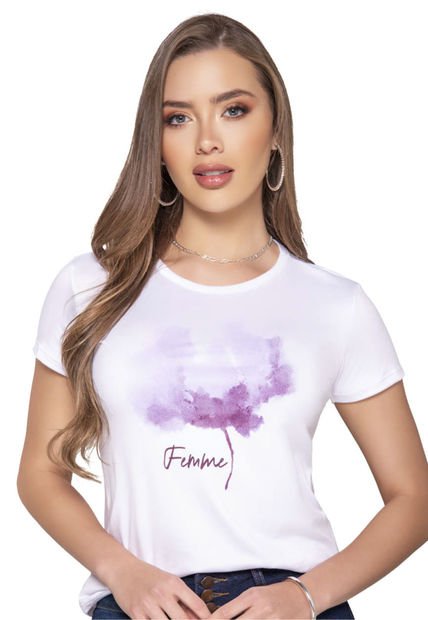 Camiseta Mujer Blanco Mp 16852